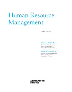 Human Resource Management Textbook, 10th Edition