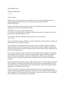 Electrophysiology Notes: APs, ECG, EEG