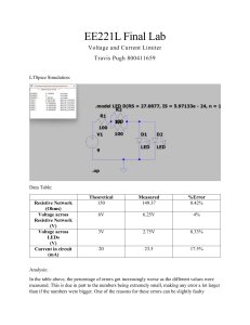 EE221L Lab Report: Voltage & Current Limiter