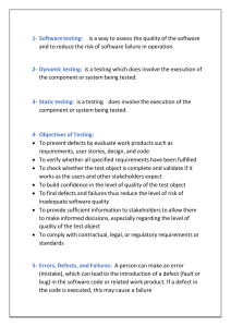 Software Testing Overview: Key Concepts & Objectives