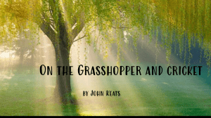 On the Grasshopper and Cricket Analysis