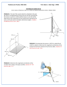 3D Force Vectors Practice Problems