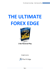 Forex 2 Bar Reversal Trading Strategy Manual