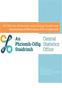 EU SILC Microdata Codebook: Income & Living Conditions