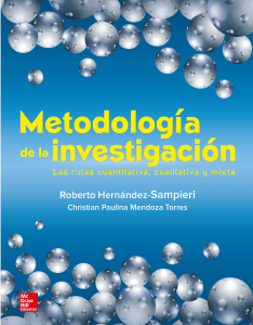 Metodología de la Investigación: Rutas Cuantitativa, Cualitativa y Mixta