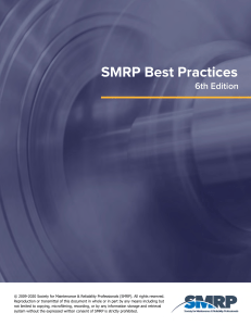 SMRP Best Practices Guide: Maintenance & Reliability Metrics