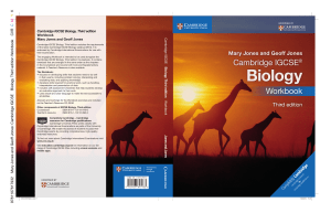 Cambridge IGCSE Biology Workbook, Third Edition