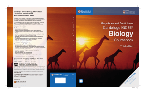 Cambridge IGCSE Biology Coursebook, Third Edition