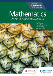 Mathematics Analysis and Approaches SL Coursebook