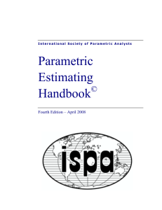 Parametric Estimating Handbook