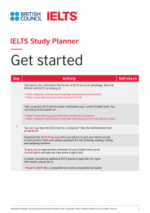 IELTS Study Planner: Prepare for Your Exam