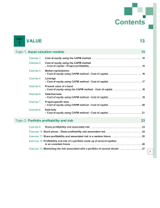 Financial Valuation Coursebook: Models, Risk, Analysis