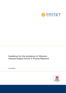 Vibration Fatigue in Process Pipework Guidelines