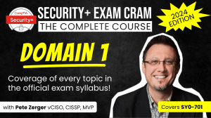 Security+ Exam Cram Domain 1: Security Concepts