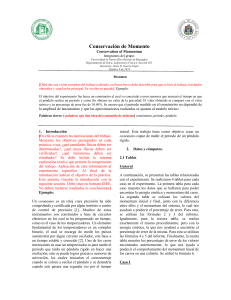 Conservación del Momento: Informe de Laboratorio