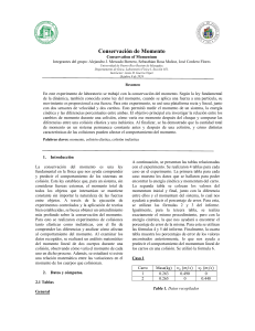 Conservación del Momento: Informe de Laboratorio