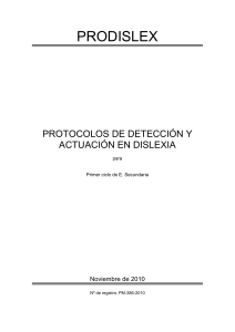 Protocolo de Detección de Dislexia en Secundaria