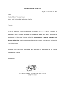 Carta de Compromiso - Medicina UNT