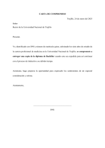 Carta de Compromiso Titulación Medicina UNT