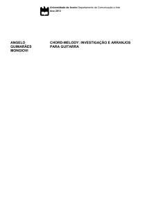 Chord-Melody: Investigação e Arranjos para Guitarra