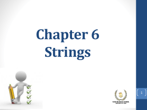 C Programming Strings: Declaration, Input/Output, Functions