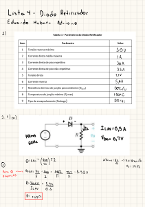Lista de Exercícios - Diodo Retificador