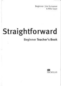 Straightforward Beginner Teacher's Book