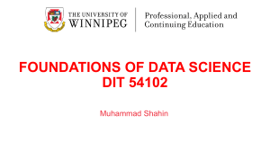 Foundations of Data Science Presentation