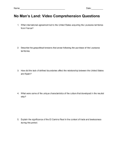 No Man's Land Video Comprehension Worksheet