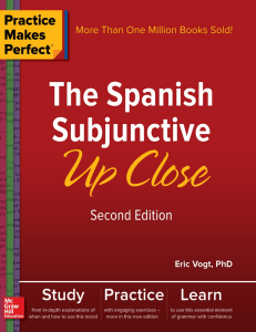 Spanish Subjunctive Up Close: Textbook