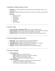 Medical Laboratory Science Overview