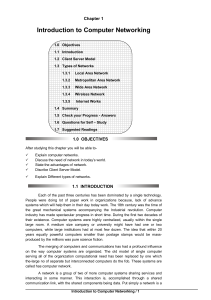 Intro to Computer Networking: Chapter 1