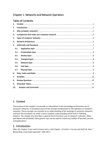 Computer Networks: Chapter 1 Overview