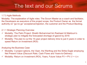 Agile Methods & Project Management Presentation