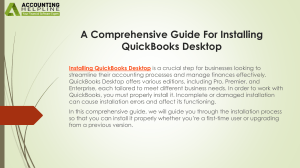 QuickBooks Desktop Installation Guide