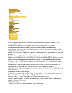 Optimization Algorithms: Genetic, Brute Force, Simulated Annealing