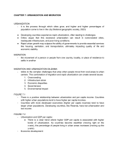 Urbanization and Migration: Textbook Chapter