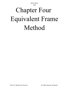 Equivalent Frame Method in Structural Engineering