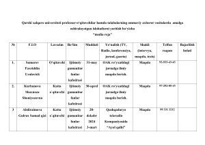 Qarshi universiteti media reja