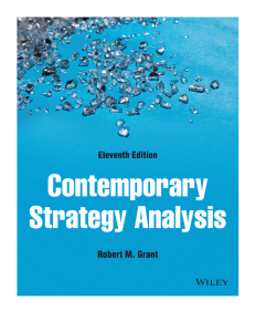 Contemporary Strategy Analysis Textbook