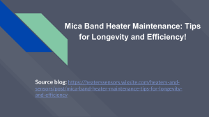 Mica Band Heater Maintenance Tips