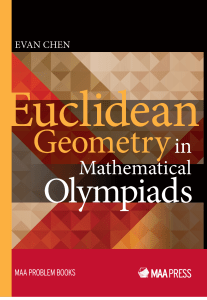 Euclidean Geometry in Mathematical Olympiads Textbook