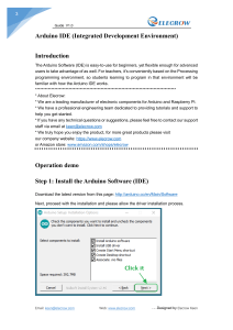 Arduino IDE Guide: Installation & Basic Projects