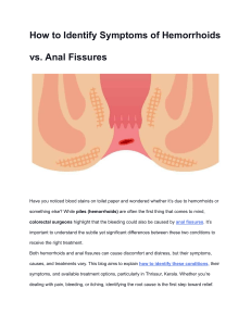 Hemorrhoids vs. Anal Fissures: Symptoms & Treatment