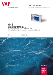 OILCON® MARK 6M Technical Manual