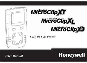 GasAlertMicroClip User Manual: XT, XL, X3 Gas Detector Guide