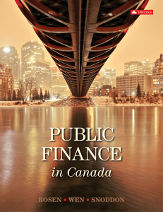 Public Finance in Canada Textbook