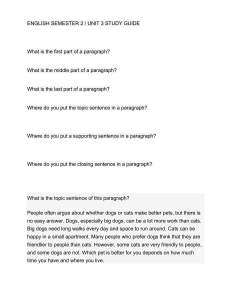 English Paragraph Structure & Encyclopedia Study Guide