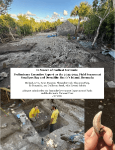 Bermuda Archaeology Report: Smallpox Bay & Oven Site