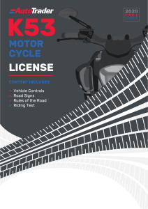 K53 Motorcycle License Guide